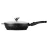 PREMIUM - SAUTEUSE 28 CM FONTE D'ALUMINIUM MANCHE AMOVIBLE AVEC COUVERCLE VERRE BOITE COULEUR PREMIUM - SAUTEUSE 28 CM FONTE D'ALUMINIUM MANCHE AMOVIBLE AVEC COUVERCLE VERRE BOITE COULEUR