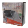 FAITOUT 20 cm AVEC COUVERCLE VERRE ET POIGNEES SILICONE FAÇON PIERRE FAITOUT 20 cm AVEC COUVERCLE VERRE ET POIGNEES SILICONE FAÇON PIERRE