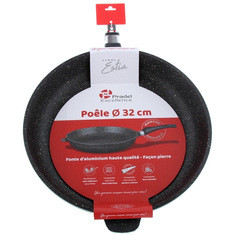 ESTIA POELE 32 cm FAÇON PIERRE SANS MANCHE A SUSPENDRE ESTIA POELE 32 cm FAÇON PIERRE SANS MANCHE A SUSPENDRE