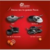 PIERRA SET 2 CASSEROLES 18/20 cm INTERIEUR FAÇON PIERRE EXTERIEUR NOIR