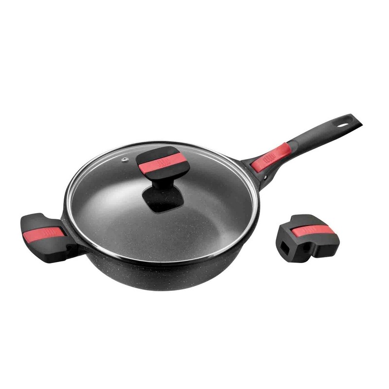 SAUTEUSE 24 cm VOLNA FAÇON PIERRE MANCHE AMOVIBLE SAUTEUSE 24 cm VOLNA FAÇON PIERRE MANCHE AMOVIBLE