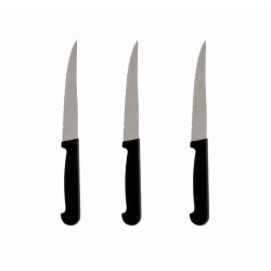 PRADEL - LOT 3 COUTEAUX STEAK 11 CM MANCHES POLYPROPYLENE VRAC