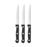 PRADEL - LOT 3 COUTEAUX STEAK 11 CM MANCHES ABS 3 RIVETS VRAC PRADEL - LOT 3 COUTEAUX STEAK 11 CM MANCHES ABS 3 RIVETS VRAC