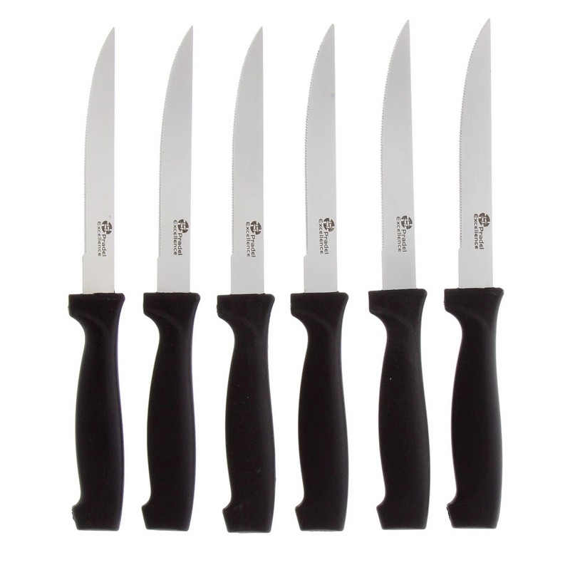 ESSENTIELS - SET 6 COUTEAUX A STEAK BOITE COULEUR ESSENTIELS - SET 6 COUTEAUX A STEAK BOITE COULEUR