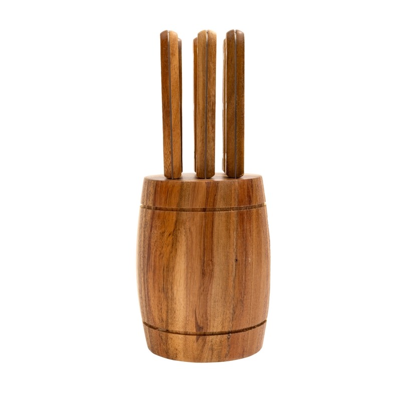 RUSTIKA BLOC DE 6 COUTEAUX STEAK RUSTIKA BLOC DE 6 COUTEAUX STEAK
