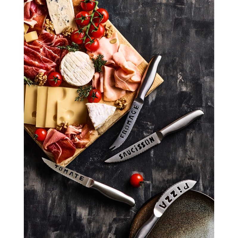 ESCAPADE - COUTEAU FROMAGE TOUT INOX SUR CARTE ESCAPADE - COUTEAU FROMAGE TOUT INOX SUR CARTE