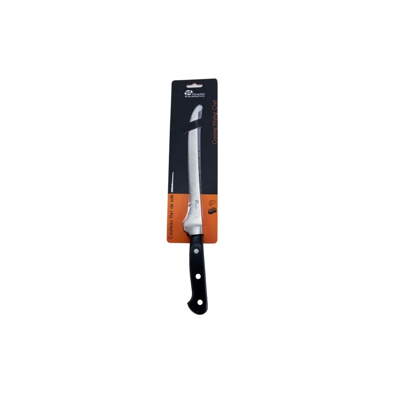 MAITRE CHEF - COUTEAU FILET DE SOLE 20 CM SUR CARTE MAITRE CHEF - COUTEAU FILET DE SOLE 20 CM SUR CARTE