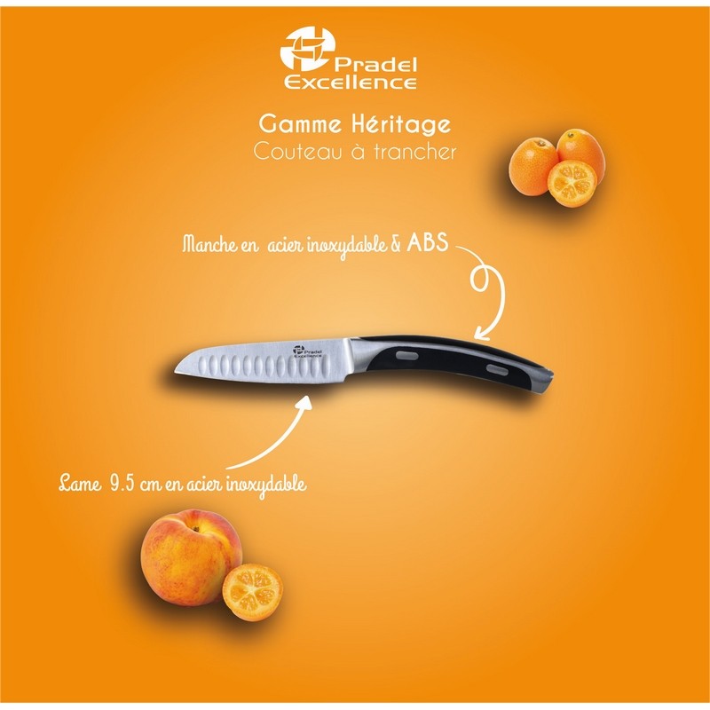 HERITAGE - COUTEAU A TRANCHER 9.5 CM SUR CARTE HERITAGE - COUTEAU A TRANCHER 9.5 CM SUR CARTE