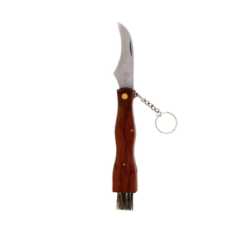EVASION - COUTEAU A CHAMPIGNONS 7 CM AVEC BROSSE SUR CARTE EVASION - COUTEAU A CHAMPIGNONS 7 CM AVEC BROSSE SUR CARTE