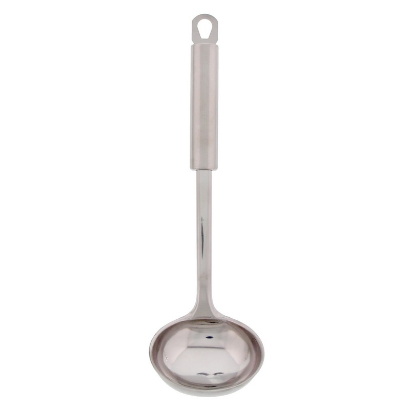 Louche Inox à Long Manche - 75ml, Bec Verseur, Ergonomique, Pour Soupe, Sauce, Cuisine Maison Ou Pro