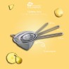 LOT DE 3 PASSOIRES CHINOIS INOX DIAMETRE 8/12/16 cm