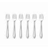 RIGA - LOT DE 6 FOURCHETTES A HUITRE INOX EN VRAC