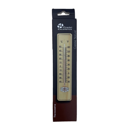 Thermomètre En émail Sur Bois Massif - Motifs Variés Haut De Gamme à Prix Mini