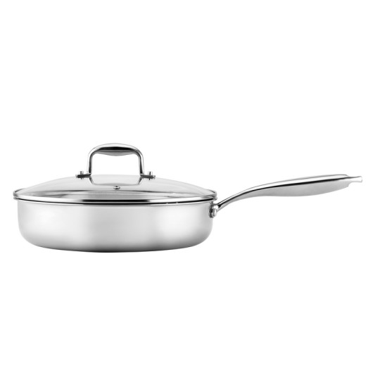 LUMIA - SAUTEUSE 28 CM INOX MANCHE FIXE AVEC COUVERCLE BOITE COULEUR