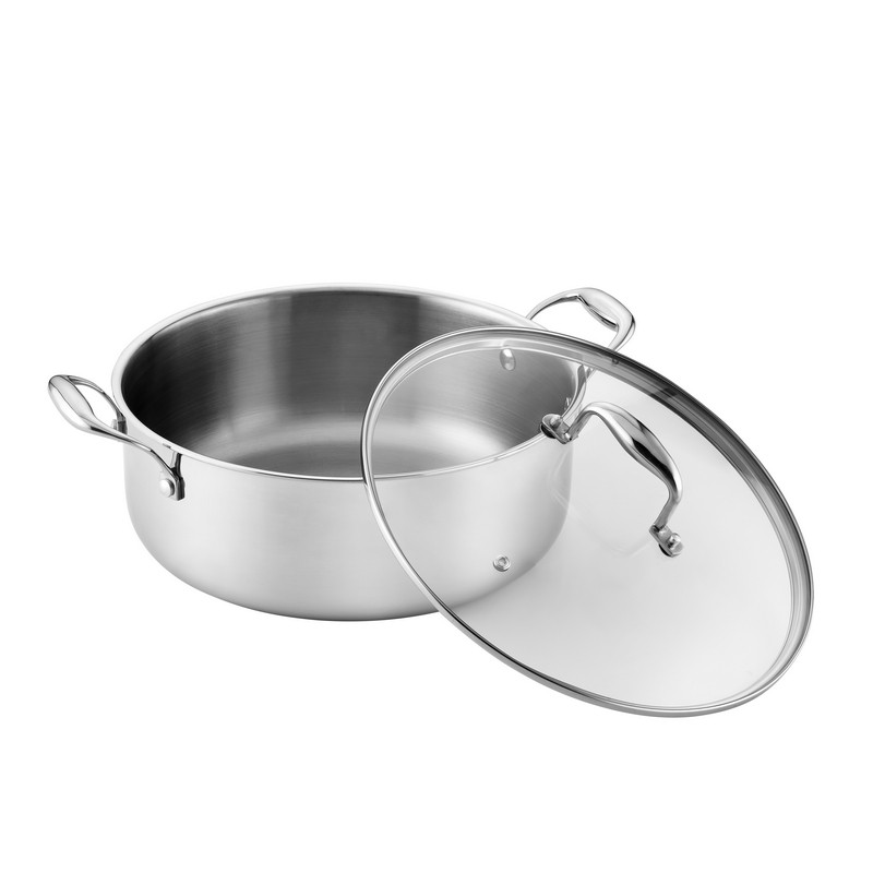 LUMIA - FAITOUT 28 CM INOX AVEC COUVERCLE BOITE COULEUR