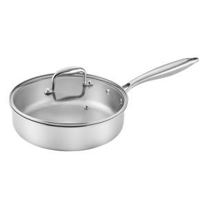 LUMIA - SAUTEUSE 24 CM INOX MANCHE FIXE AVEC COUVERCLE BOITE COULEUR