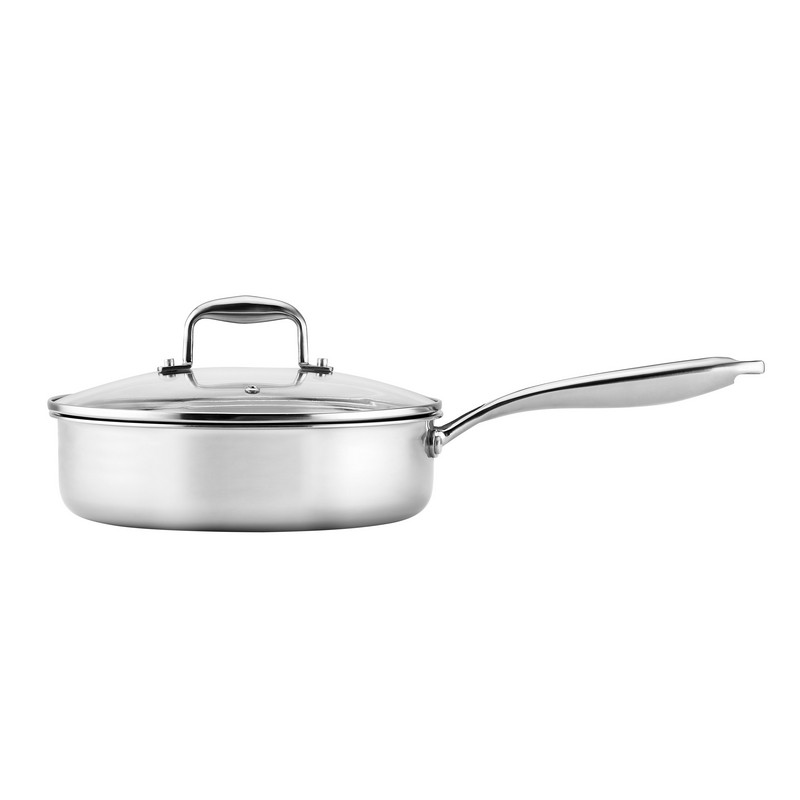 LUMIA - SAUTEUSE 24 CM INOX MANCHE FIXE AVEC COUVERCLE BOITE COULEUR