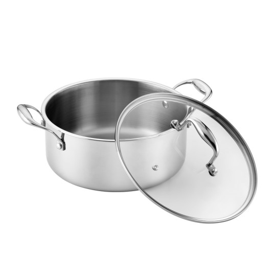 LUMIA - FAITOUT 24 CM INOX AVEC COUVERCLE BOITE COULEUR