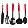 SET DE 10 USTENSILES MANCHES ROUGE