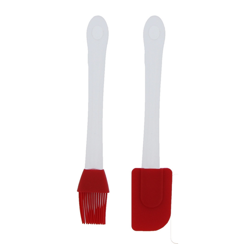 SET DE 10 USTENSILES MANCHES ROUGE