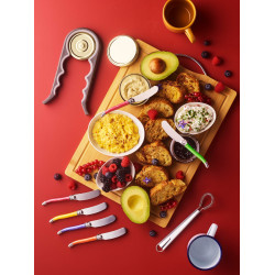 Set de 6 tartineurs Laguiole – Manches aux couleurs panachées