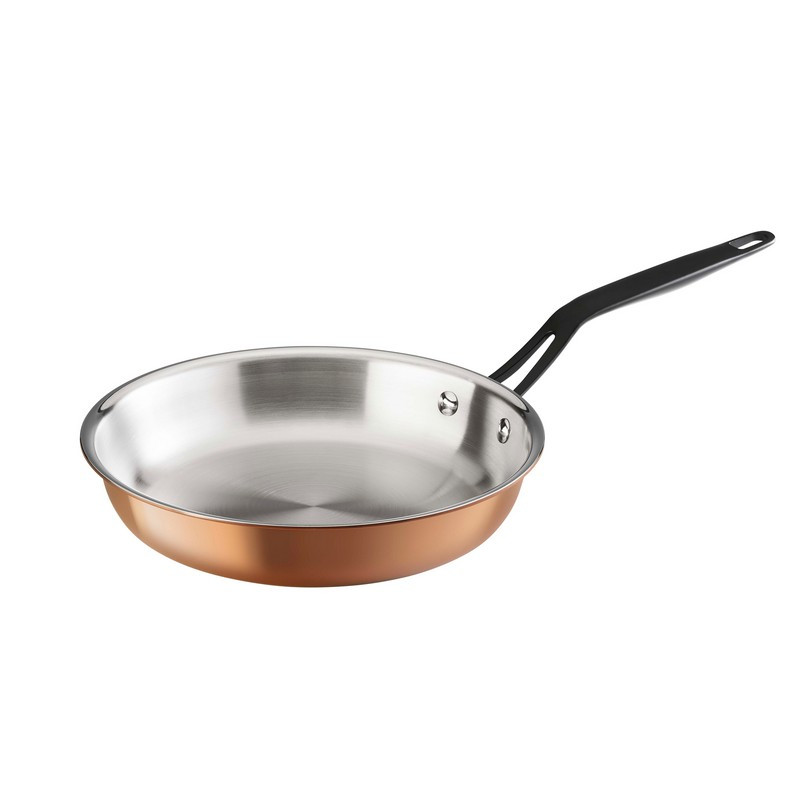 Poêle 28 cm en inox 3-plis...