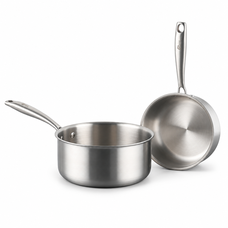 Lot de 2 casseroles 18 et...