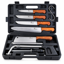 Mallette de chasse 8 pièces – Manches en bois de rose