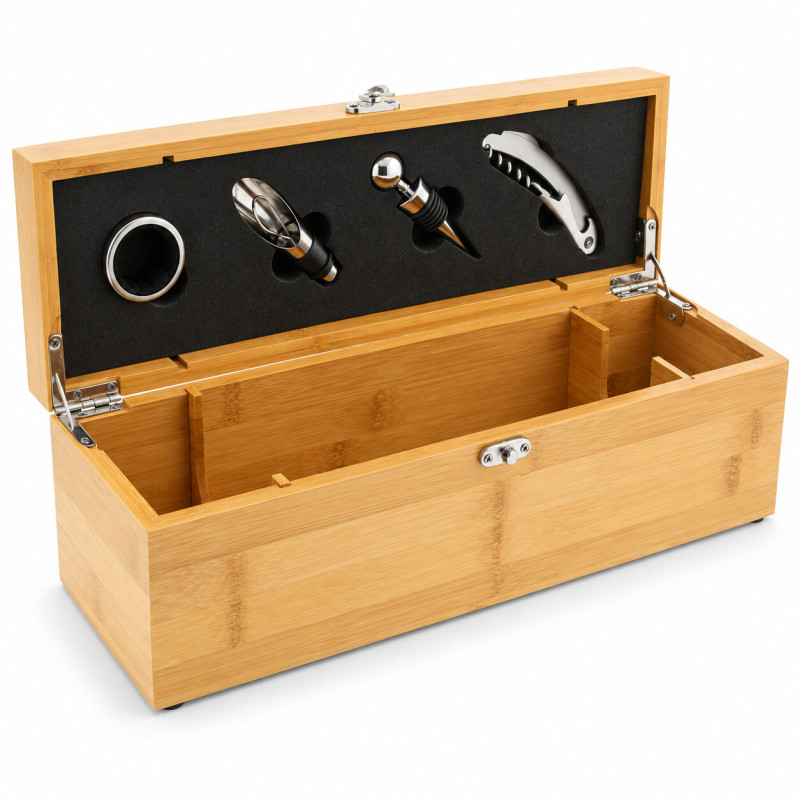 Coffret sommelier en bambou...