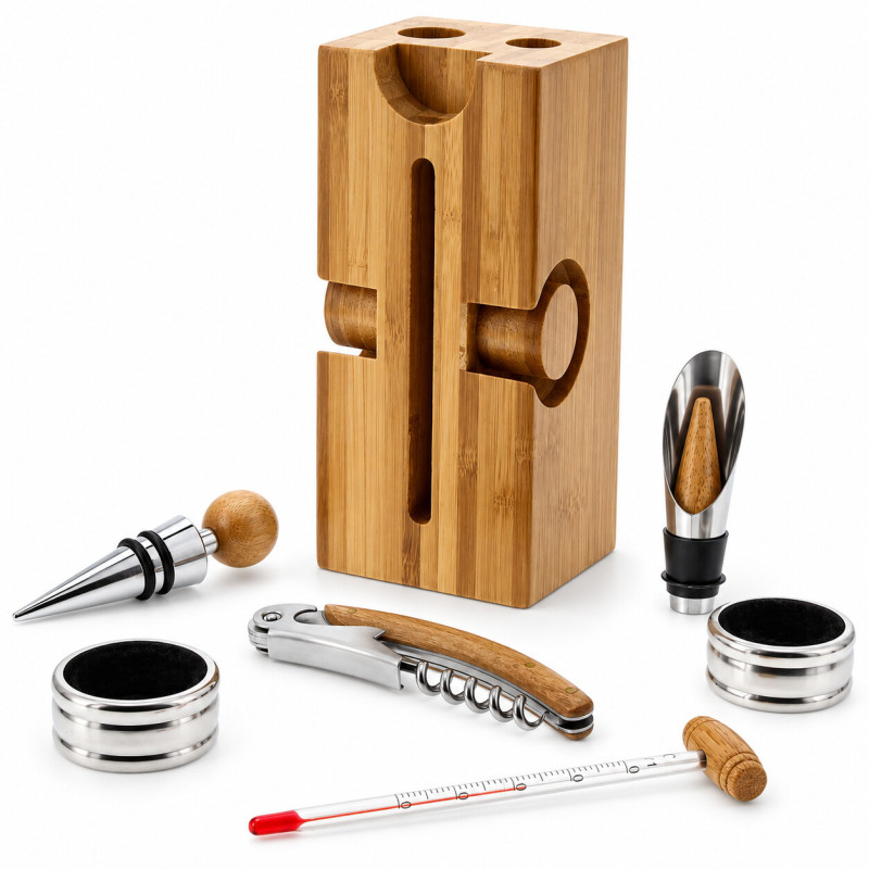 Bloc sommelier en bambou –...