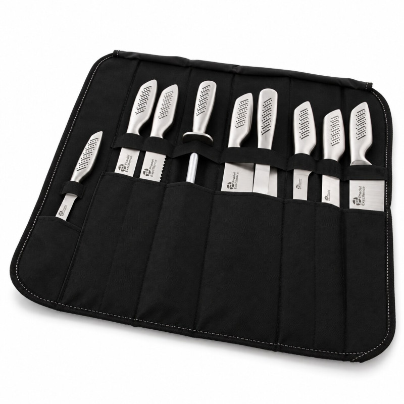 Sac de cuisinier 9 couteaux...