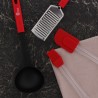 SET DE 10 USTENSILES MANCHES ROUGE SET DE 10 USTENSILES MANCHES ROUGE
