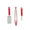 SET DE 10 USTENSILES MANCHES ROUGE SET DE 10 USTENSILES MANCHES ROUGE