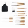 MALLETTE BARBECUE 16 PIECES MANCHES BAMBOU MALLETTE BARBECUE 16 PIECES MANCHES BAMBOU