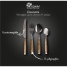 QUITO - MENAGERE 24 PIECES BRONZE BOITE COULEUR QUITO - MENAGERE 24 PIECES BRONZE BOITE COULEUR