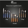 QUITO - MENAGERE 24 PIECES BRONZE BOITE COULEUR QUITO - MENAGERE 24 PIECES BRONZE BOITE COULEUR