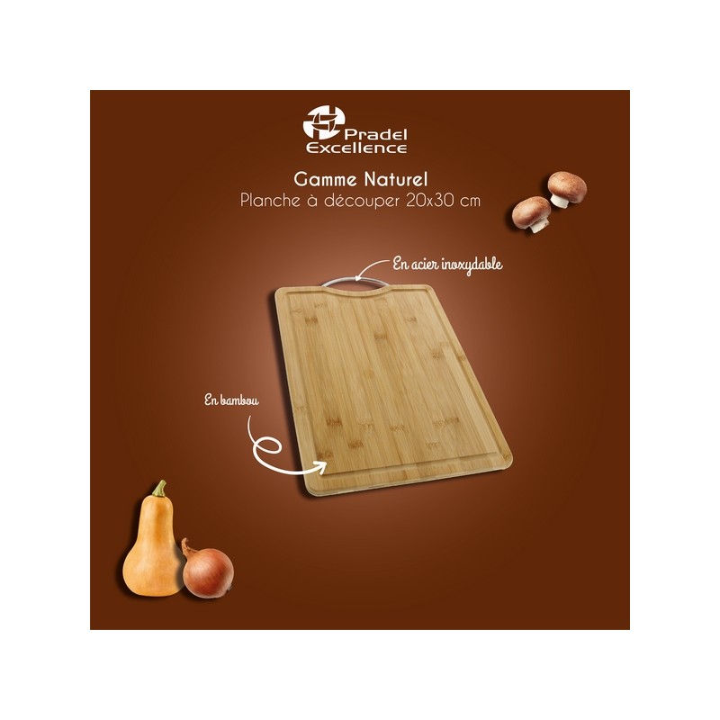 BOIS - PLANCHE A DECOUPER BAMBOU 20 X 30 CM FILMEE