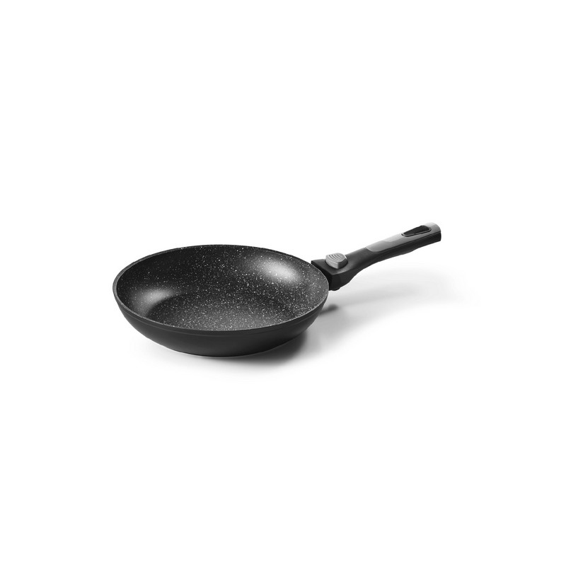 PIERRA - POELE 24 CM ALUMINIUM FORGE MANCHE AMOVIBLE BOITE COULEUR
