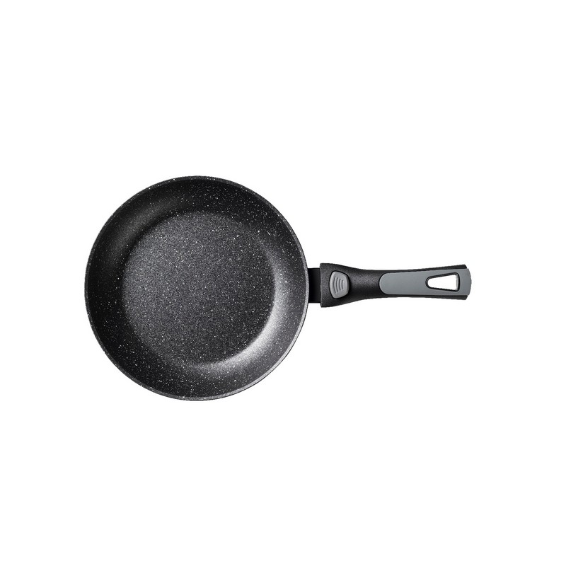 PIERRA - POELE 24 CM ALUMINIUM FORGE MANCHE AMOVIBLE BOITE COULEUR