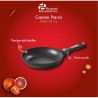 PIERRA - POELE 24 CM ALUMINIUM FORGE MANCHE AMOVIBLE BOITE COULEUR