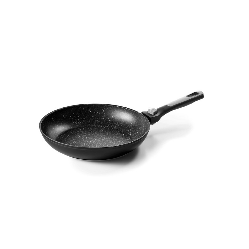PIERRA - POELE 28 CM ALUMINIUM FORGE MANCHE AMOVIBLE BOITE COULEUR