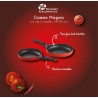 MAGMA - LOT 2 POELES 24 / 28 CM FONTE D'ALUMINIUM MANCHE AMOVIBLE BOITE COULEUR