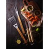ESSENTIELS - SET BARBECUE 3 PIECES MANCHES BOIS A SUSPENDRE ESSENTIELS - SET BARBECUE 3 PIECES MANCHES BOIS A SUSPENDRE