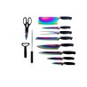 ESSENTIELS - MALLETTE COUTELLERIE 12 PIECES REVETEMENT TITANE BOITE COULEUR
