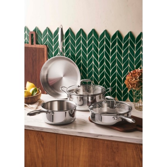 LUMIA - FAITOUT 24 CM INOX AVEC COUVERCLE BOITE COULEUR