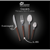 PERTH - MENAGERE 24 PIECES FACON BOIS BOITE COULEUR