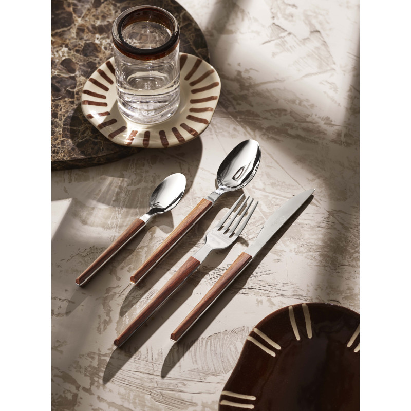PERTH - MENAGERE 24 PIECES FACON BOIS BOITE COULEUR
