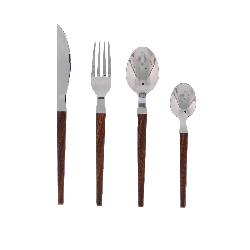 PERTH - MENAGERE 24 PIECES FACON BOIS BOITE COULEUR