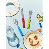 LUDO - SET 3 COUVERTS ENFANT MANCHES EMBOITABLES BOITE COULEUR LUDO - SET 3 COUVERTS ENFANT MANCHES EMBOITABLES BOITE COULEUR