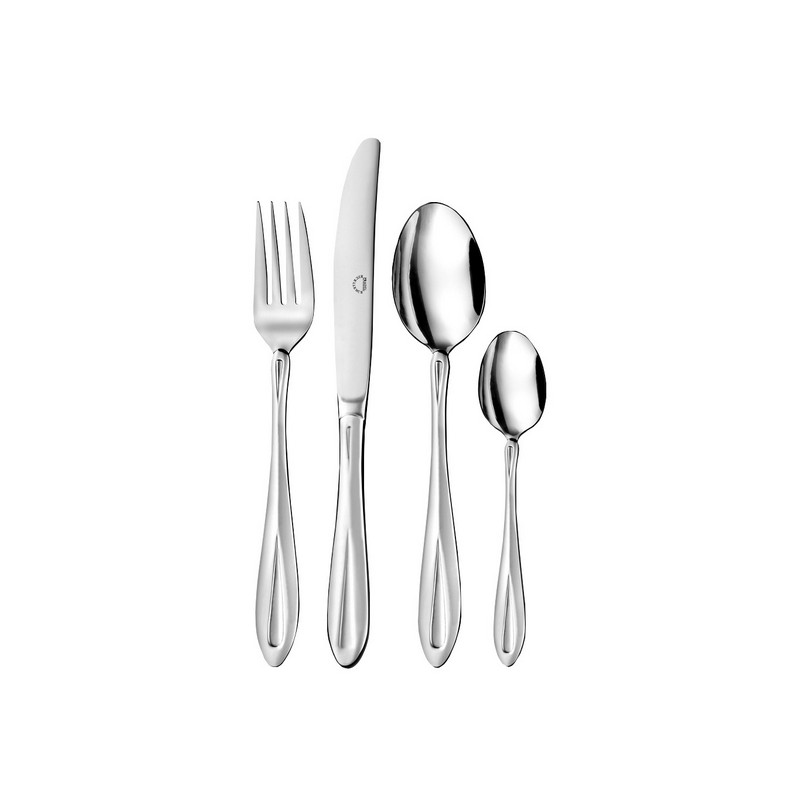 MENAGERE MIROIR 84 PIECES DANS COFFRET NOIR MENAGERE MIROIR 84 PIECES DANS COFFRET NOIR